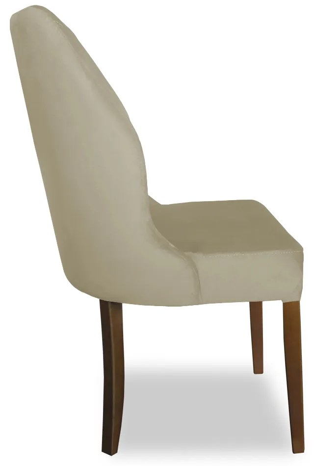 Cadeira De Jantar Safira Suede Bege