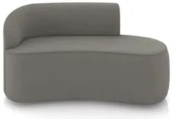 Sofá 2 Lugares Para Sala 140cm Orgânico Wendi Suede Grafite I01  - Mpo