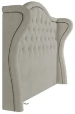 Cabeceira Cama Box Casal Queen 160cm Antibes Z37 Boucle Cru - Mpozenat