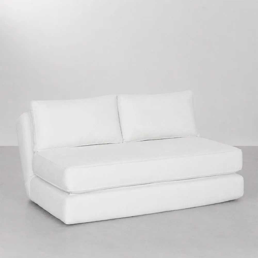 Sofá Cama Dobra Casal Mix Bege