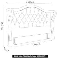 Cabeceira Cama Box Casal 140cm Antibes Z37 Linho Areia - Mpozenato