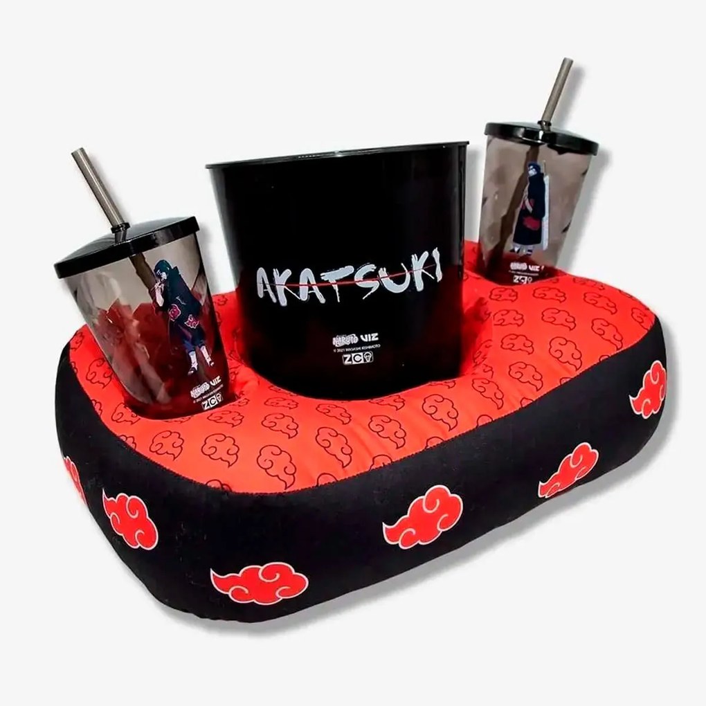 Kit Almofada Porta Pipoca Akatsuki
