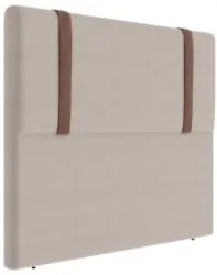 Cabeceira Cama Box Solteiro 90cm Estofada Glory Sintético Bege Z04 - M