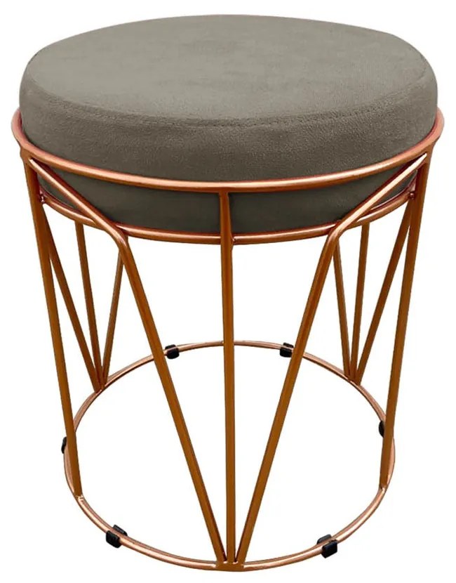 KIT 02 PUFF BABU SUEDE BASE COBRE DROSSI - Marrom Rato
