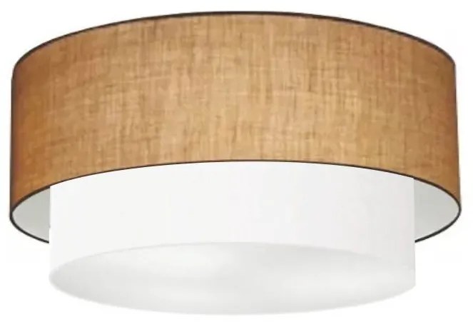 Plafon Para Corredor Cilíndrico SC-3017 Cúpula Cor Palha Branco