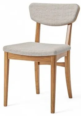 Cadeira Jade Estrutura Champagne Tecido Bege Claro - 76841 Sun House
