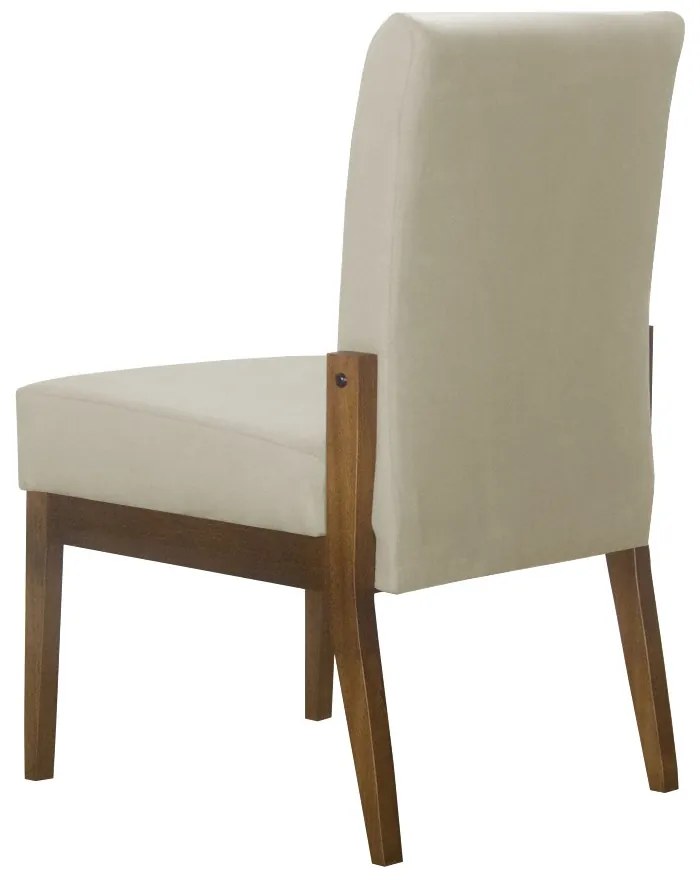 Cadeira de Jantar Helena Suede Bege - Decorar Estofados