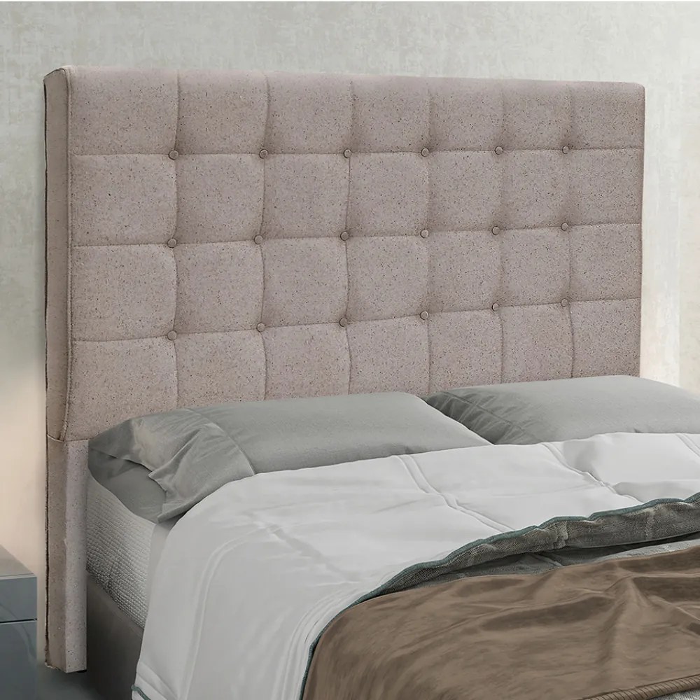 Cabeceira Cama Box Solteiro 90 cm Verona Linho S04 - D'Rossi - Areia