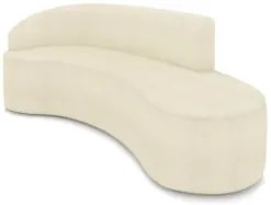 Sofá 4 Lugares 220cm Wendi e Poltrona Steve Boucle Bege I01 - Mpozena