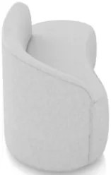 Sofá 2 Lugares Para Sala 140cm Orgânico Wendi Linho Cinza I01 - Mpoze