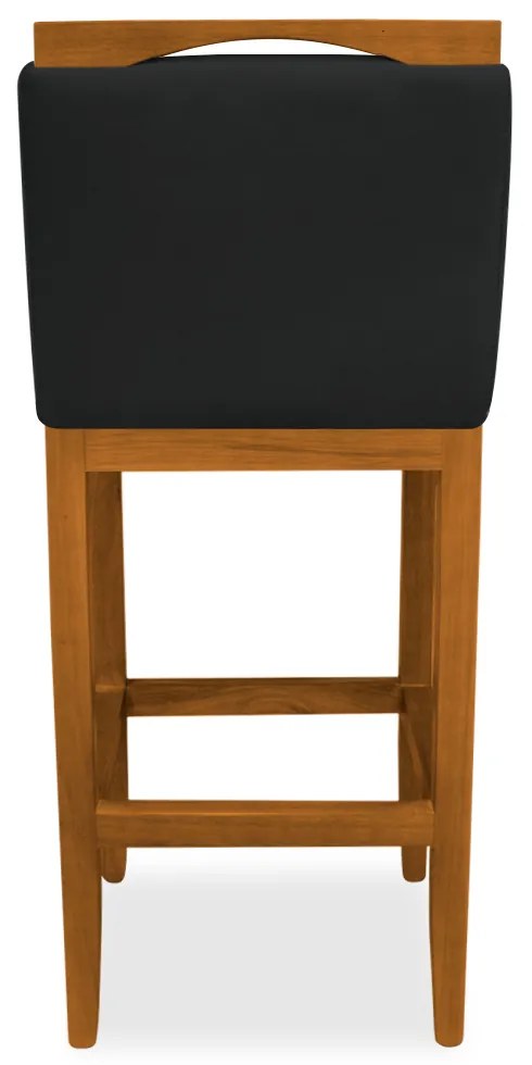Banqueta Decorativa Elis Veludo Preto