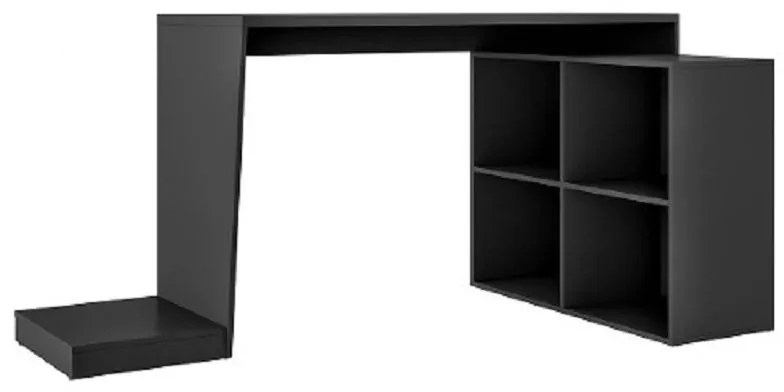 Mesa Para Computador Gamer 4 Nichos Bmg 03 - Preto