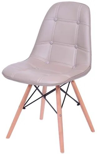 Cadeira Eames Botone Fendi Base Madeira - 43609 Sun House