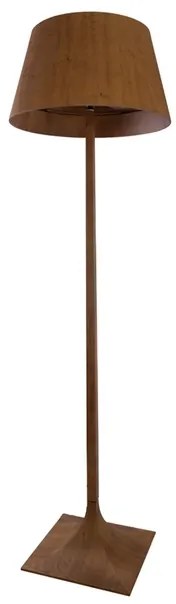 Luminaria De Piso Madeira Imbuia Nostalgia