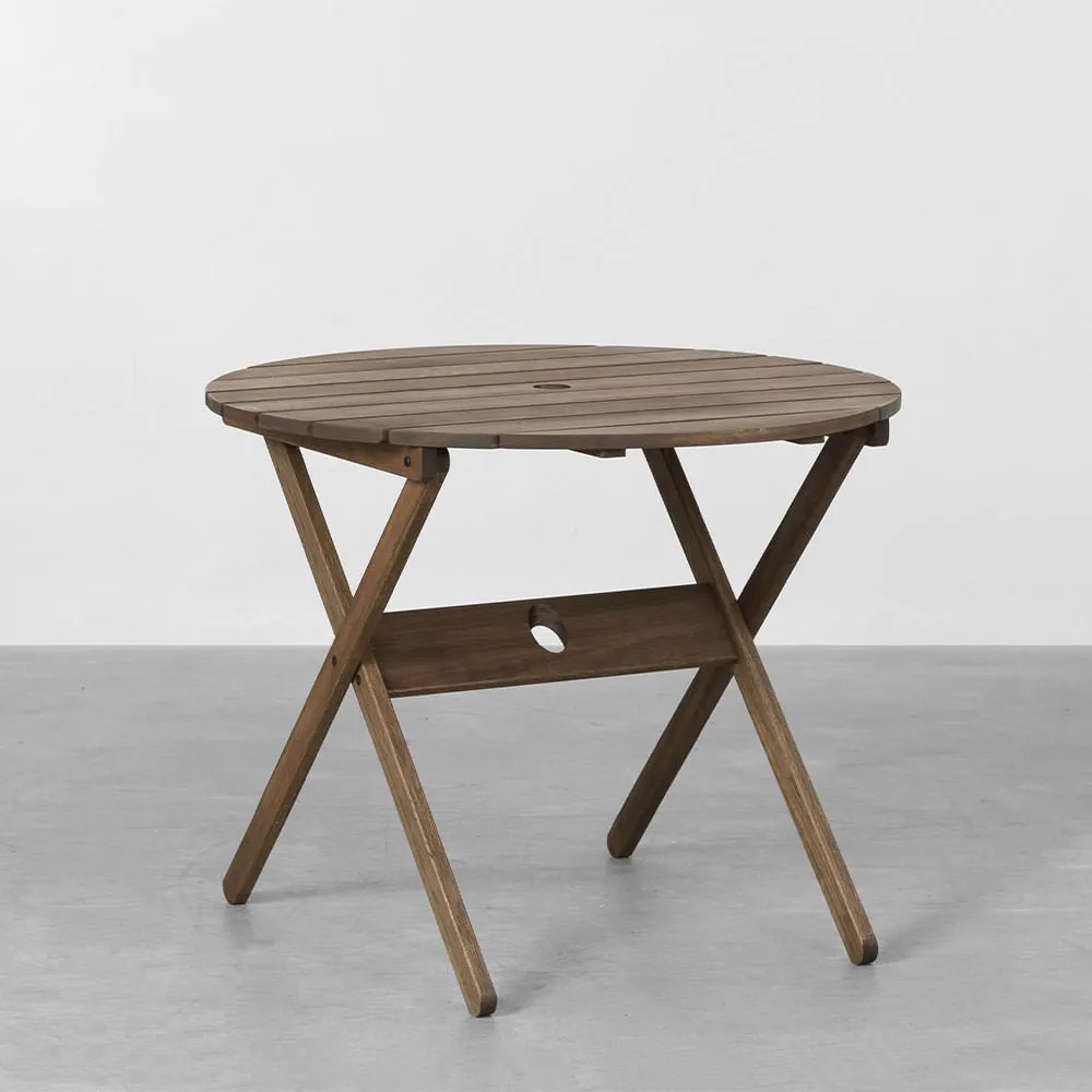 Mesa Redonda Dobrável Arpoador Tamarindo - 90cm