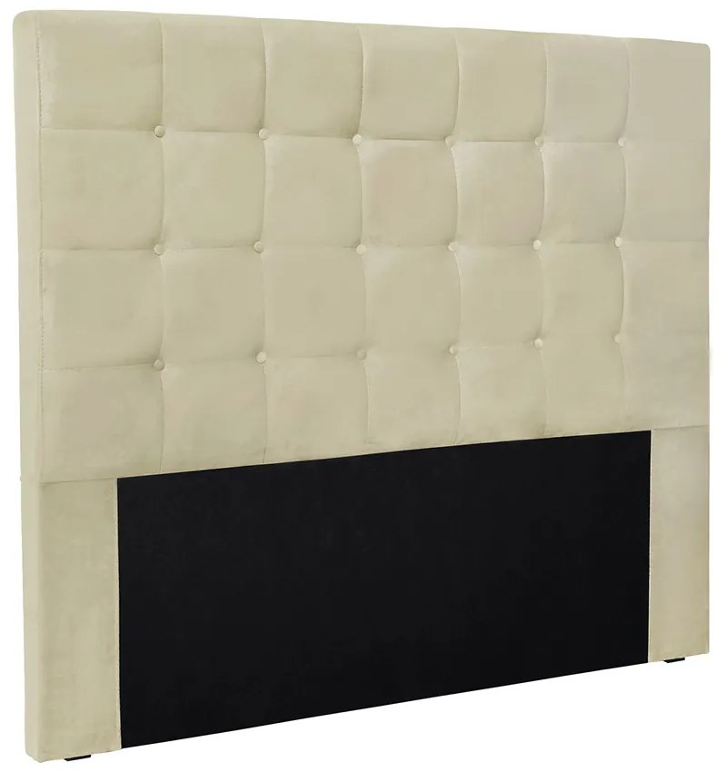 Cabeceira Cama Box Solteiro 90 cm Verona Veludo S04 - D'Rossi - Bege