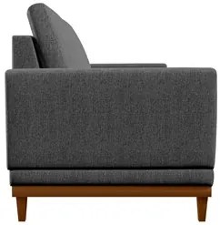 Sofá Living 180cm 3 Lugares Kayrós D05 Linho Chumbo - Mpozenato