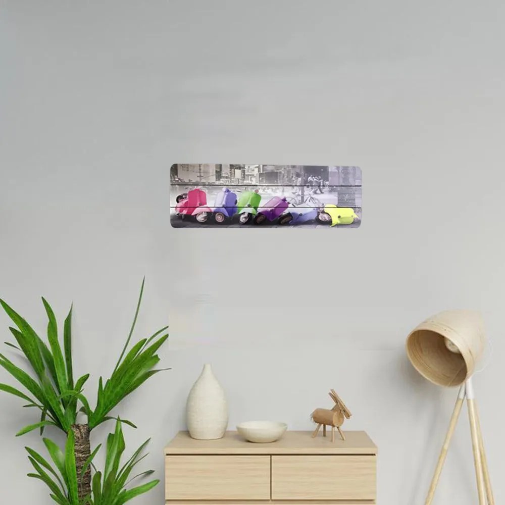 Quadro Decorativo MDF Motos 20x60cm F04 - D'Rossi
