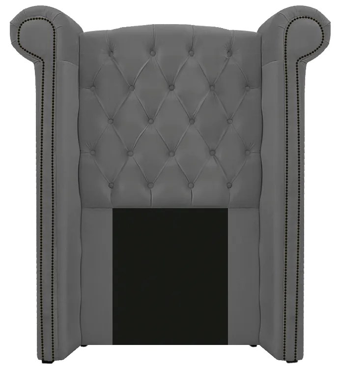 Kit Cabeceira e Calçadeira Veneza 100 cm Solteiro Linho Chumbo - ADJ Decor