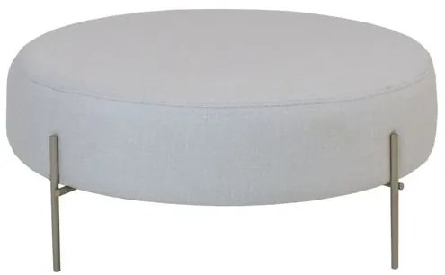 Puff Beagle Redondo P Linho Bege Base Champagne 30cm - 62634 Sun House