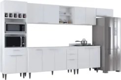 Armário de Cozinha CP06 Para Pia 150cm Pérola Z34 Branco    - Mpozenat