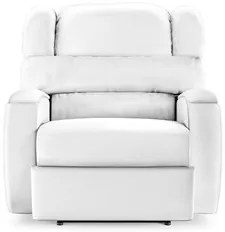 Poltrona do Papai Reclinável Kalie Power Touch USB FH9 PU Branco - Mpo