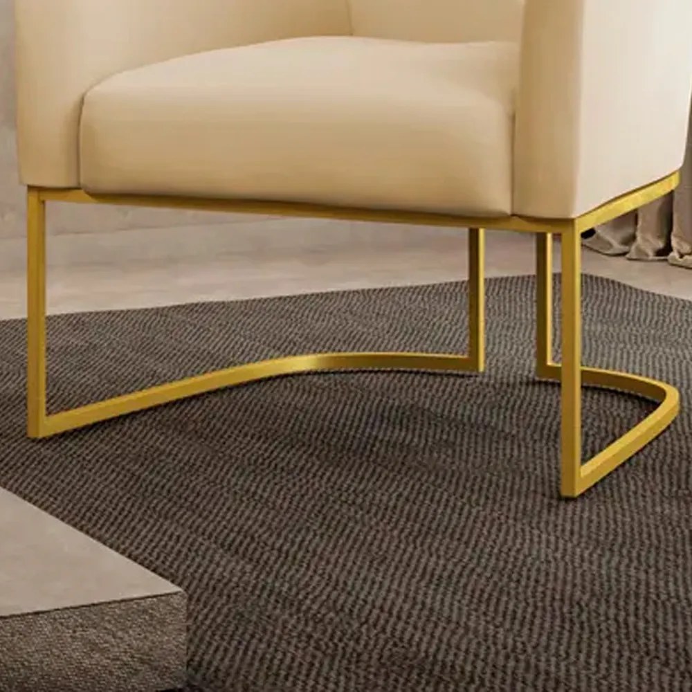 Base Industrial Dourado Poltrona Stella D03 - D'Rossi