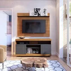 Rack Bancada Yara com Painel para TV até 47 Pol. Maia Noce Milano/Pret