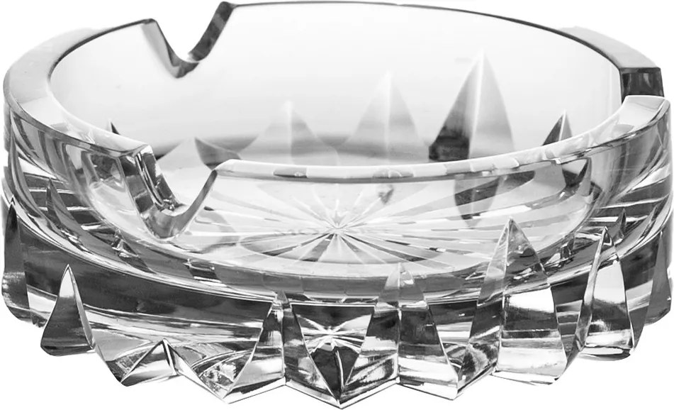 Cinzeiro de Cristal Mozart Lapidado Incolor - P  P