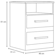 Mesa de Cabeceira Ares Flex Z17 Branco/Rosa/Azul/Lilás - Mpozenato