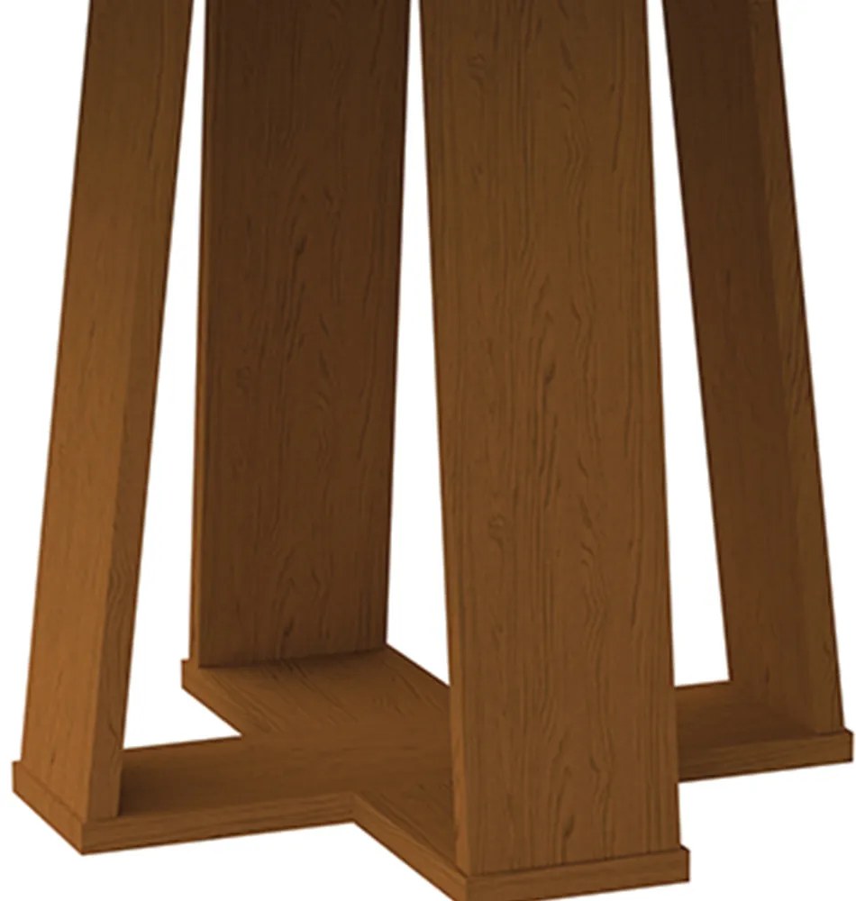 Mesa de Jantar Leka 135 cm Off White Base Ypê - D'Rossi