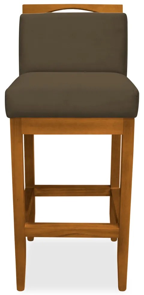 Kit 2 Banquetas Decorativa Elis Veludo Marrom