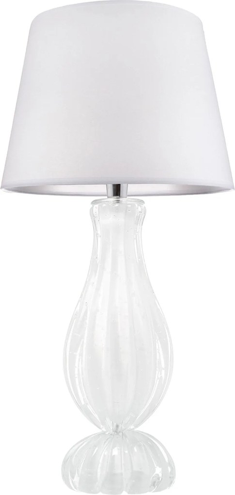 Abajur Murano Giordano - Off White  Quartzo Pérola