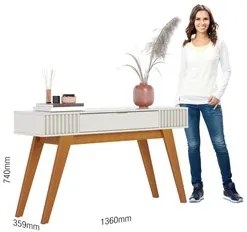 Aparador Para Sala de Estar Valerie C05 Off White - Mpozenato