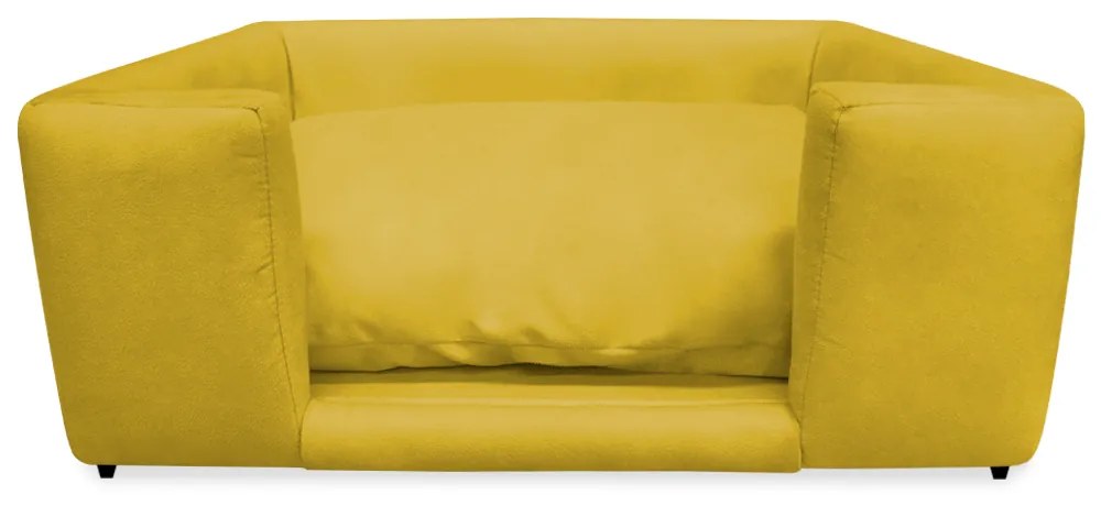 Caminha Cão Cama Pet Lili P/ Cães e Gatos Almofada Lavável Suede Cores - Amarelo
