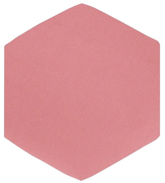 Puff Aramado Hexágono Decorativo Industrial Preto com Suede D03 - D'Rossi - Rose