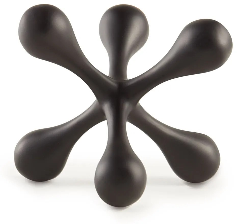 Enfeite Decorativo Em Poliresina Preto 13,5x14 Cm - D'Rossi