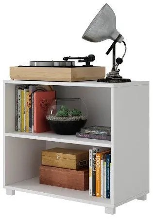Armário Estante Livreiro 2 Nichos Bl 63 - Branco