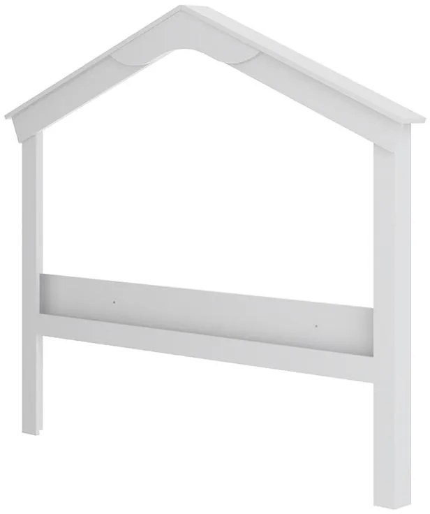 Casinha Infantil Solteiro Porta Livros Montessori - Branco