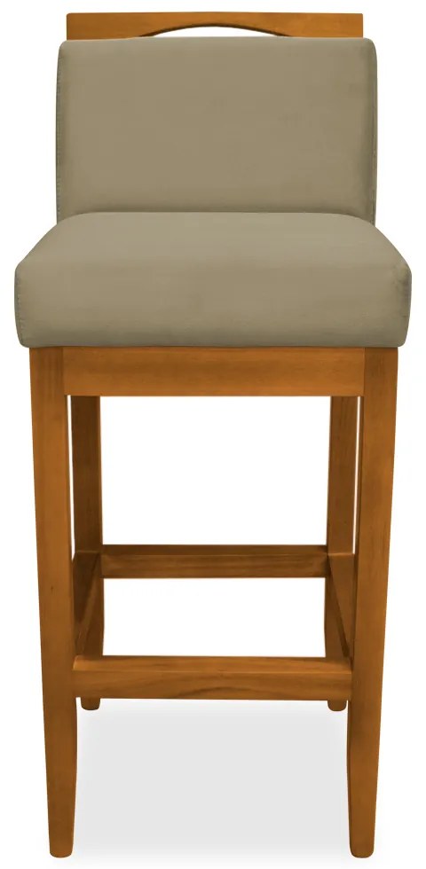 Kit 2 Banquetas Decorativa Elis Veludo Nude