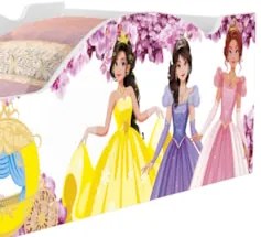 Mini Cama Infantil 148x68cm Personagens Princesa Rosa Z53 - Mpozenat
