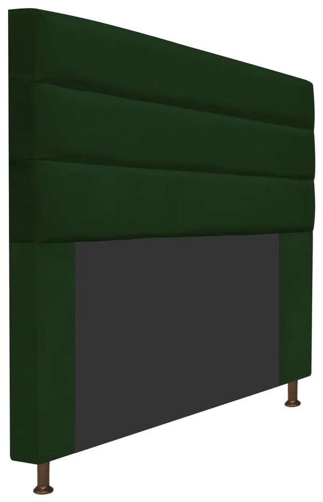Cabeceira Estofada Turim 160 cm Queen Size Suede Verde - ADJ Decor