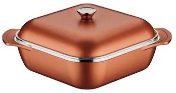 Caçarola Tramontina Quadrada Lyon em Alumínio Starflon 28 cm 5,5 L Dourado