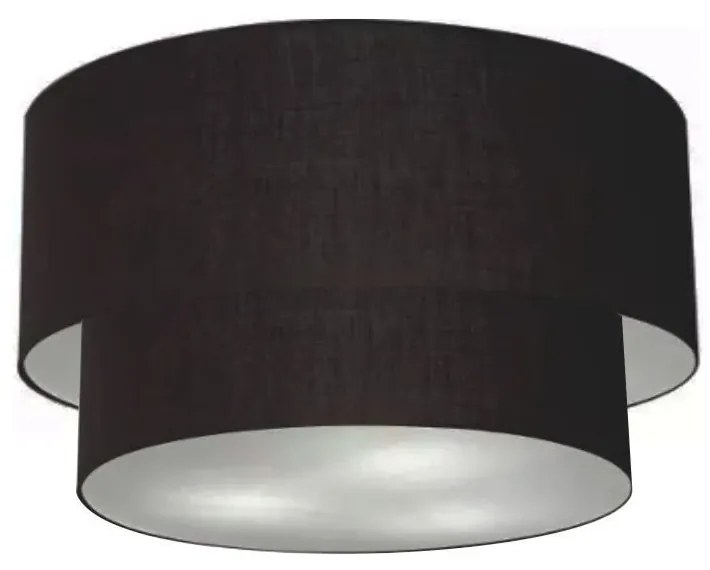 Plafon de Sobrepor Cilíndrico SP-3045 Cúpula Cor Preto
