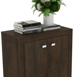 Balcão Para Escritório 2 Portas ME4103 Rústico - Tecno Mobili