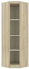 Guarda Roupa Modulado Canto Oblíquo 195 Master Avelã Rústico/Ártico Rú