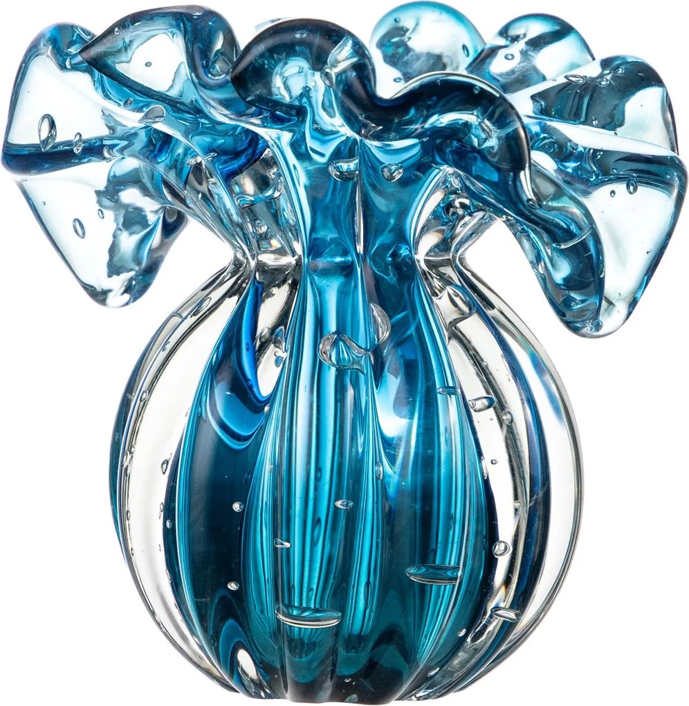 Vaso Murano Toscana PP - Aquamarine  Aquamarine