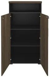 Conjunto Escritório Home Office 3 Peças Corp A06 Charuto/Preto - Mpoze