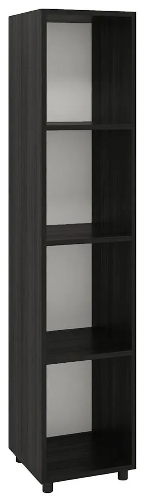 Estante Livreiro Armário Nichos Prateleiras Decoração Preto