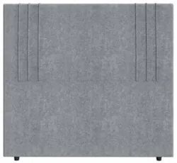 Cabeceira Cama Box Solteiro 90cm Estofada Rama Boucle Cinza Z04 - Mpoz
